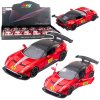 Sportovní auto – kovové, závodní, otevírací dveře, červené, 1:32