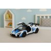 Sportovní auto – kovové, otevírací dveře, bílé, 1:32