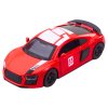 Sportovní auto – kovové, pull-back, světla a zvuky, červené, 1:43