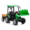 Hercules bateriový traktor s přívěsem, zelený 24V