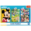 Puzzle - 3x80 - Mickey Mouse Team Trefl 34887