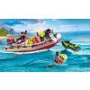 Playmobil Action Heroes Hasičský člun s vodním skútrem, 52 dílků