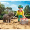 Playmobil Duo Pack Sada 2 figurek Lesního strážce s nosorožcem a příslušenstvím 10 dílků