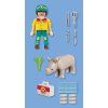 Playmobil Duo Pack Sada 2 figurek Lesního strážce s nosorožcem a příslušenstvím 10 dílků