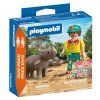 Playmobil Duo Pack Sada 2 figurek Lesního strážce s nosorožcem a příslušenstvím 10 dílků