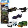 Sada 5 aut Hot Wheels DC Comics Batman 7 cm