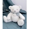 Doudou Plyšový medvídek bílý 25 cm