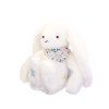 Doudou Plyšový králíček s šátkem bílý 35 cm