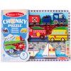 Dřevěné puzzle Vozidla vkládačka Chunky Melissa & Doug
