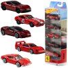 Hot Wheels Ferrari sada 5 kovových autíček v měřítku 1:64