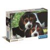 Puzzle 500 HQC beagle štěňata plakát Clementoni 35536