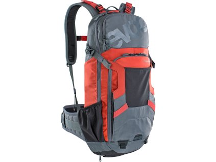 EVOC batoh FR ENDURO TEAM 16 CARBON GREY - CHILI RED M/L