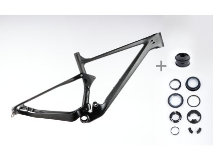 Celoodpružený karbonový rám   MTB 29" Spyder Cross , velikost  L -19,5" (49,5cm)  + hlavové složení