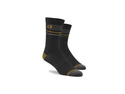 CRANKBROTHERS Icon MTB Sock-black/gold/grey