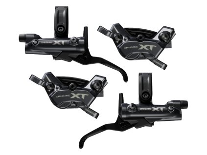 SHIMANO UPGRADE set Deore XT BL-M8200/BR-M8220 kotoučové brzdy přední 1000 mm + zadní 1700 mm