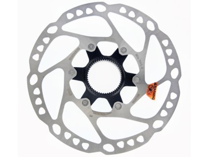 SHIMANO SM-RT64 brzdový kotouč 160 mm Center Lock + závěrná matice s vnějším ozubením