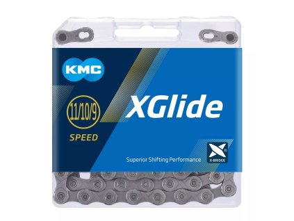 ŘETĚZ KMC X-GLIDE CUES X ŠEDÝ 9-11SP. 126ČL.BOX