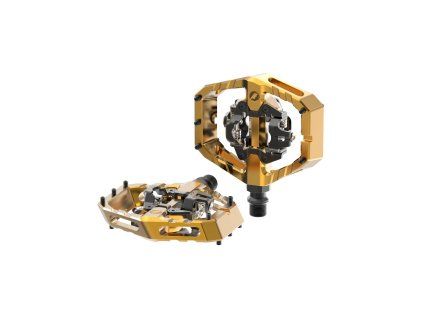Pedály Title MTB Connect Clipless (zlatá)