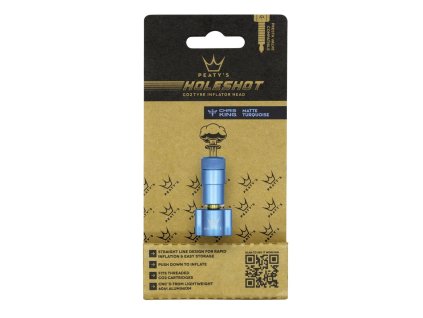 PEATY'S HOLESHOT HLAVICE CO2 PUMPY TURQUOISE (PPR-HTI-IFH-TRQ-12)