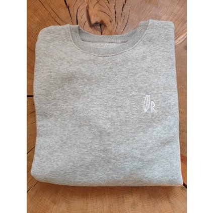 Unisex Mikina Minimal světle šedá