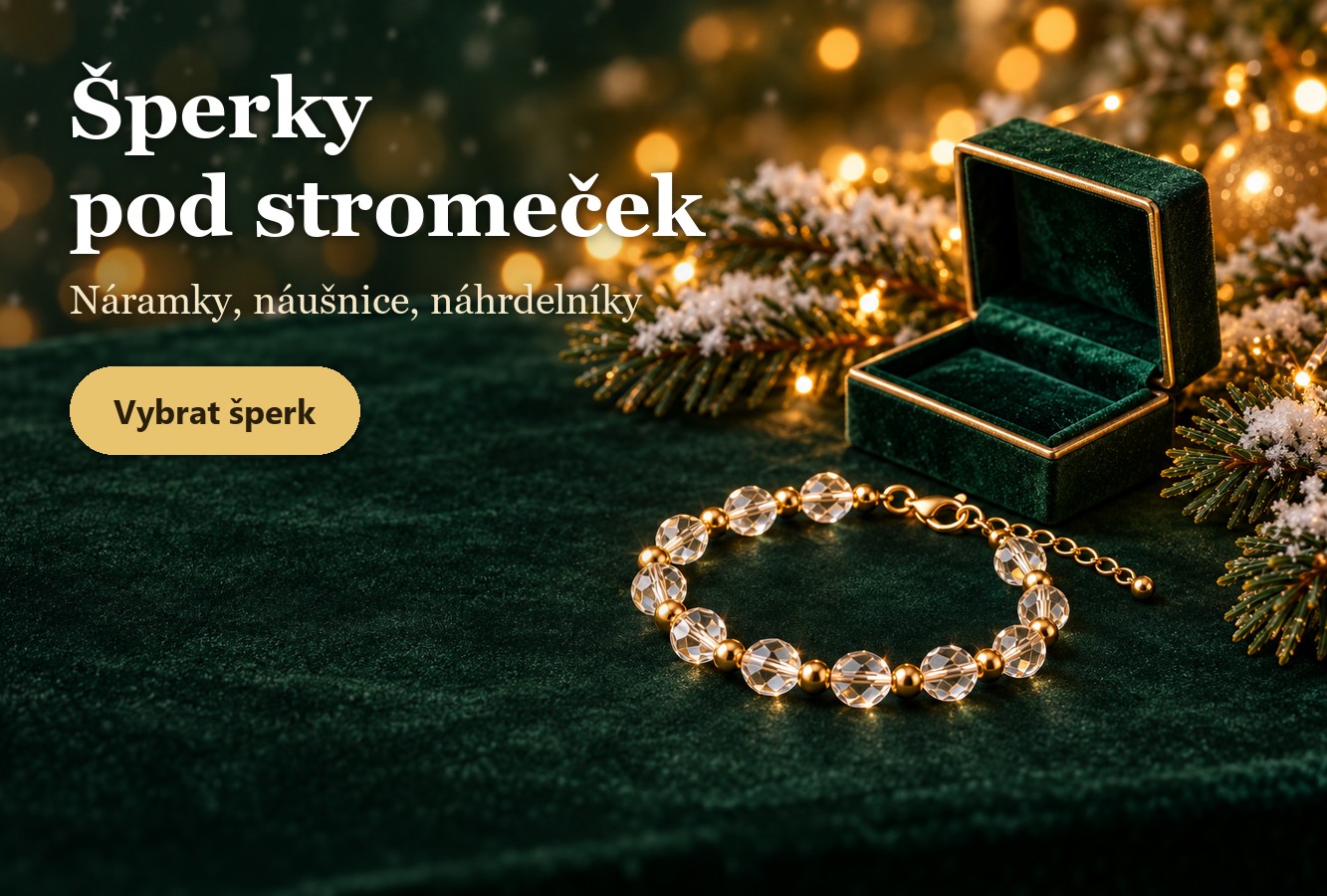 Šperky pod stromeček – vánoční náramky, náušnice a náhrdelníky