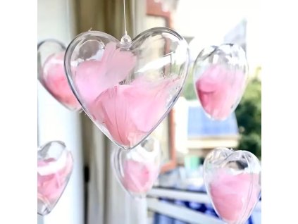 ozdoba srdce ruzove| Surprise-box.cz