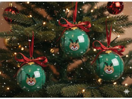 vanocni zelene ponozky v kouli| Surprise-box.cz