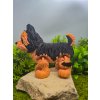3D figurka pes jorkšírský teriér 14 cm