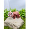 3D figurka panda červená 5 cm