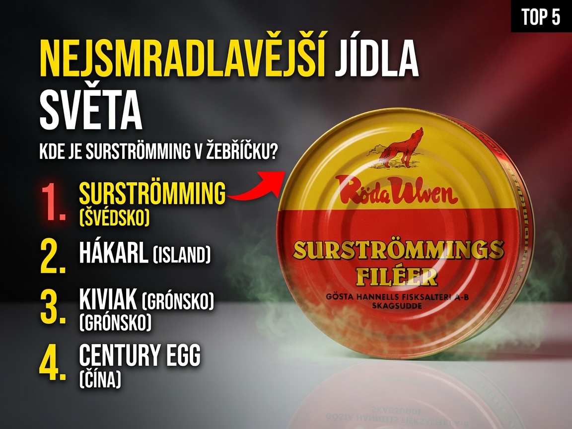 Nejsmradlavější jídla světa: kde je surströmming v žebříčku