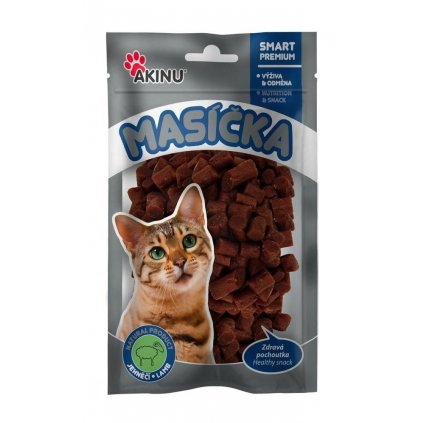 Akinu jehněčí kousky pro kočky 50g
