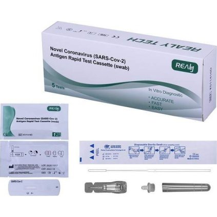 Novel Coronavirus 2019-nCoV Antigen Rapd Test, 5 ks