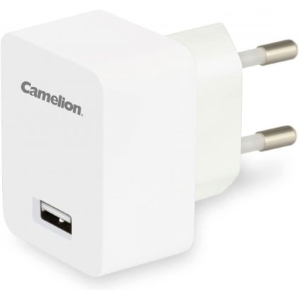 Camelion nabíječka do zásuvky AD568-DB, 1x USB 5V, 1A bílý