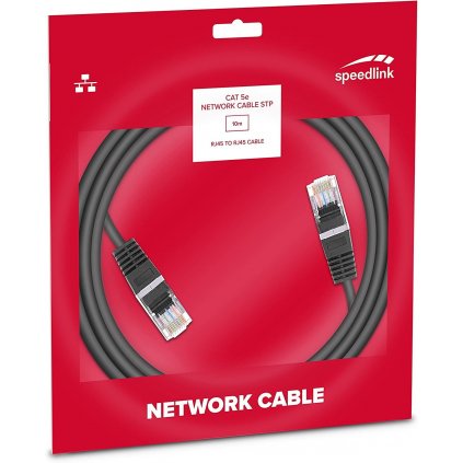Speedlink CAT 5e Network Cable STP, 10m Basic (SL-170402-BK)