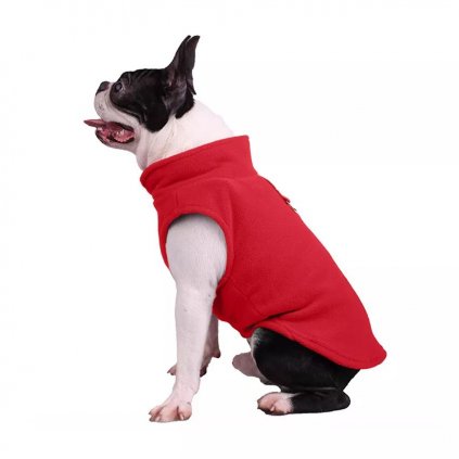 Fleece mikina pro psa s poutkem