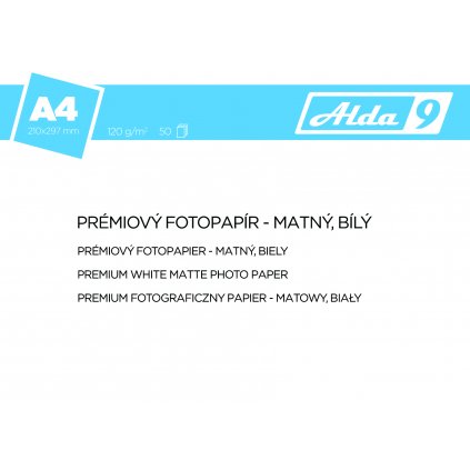 Fotopapír A4 120 g/m2, premium matný, bílý