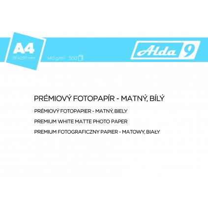Fotopapír A4 140 g/m2, premium matný, bílý
