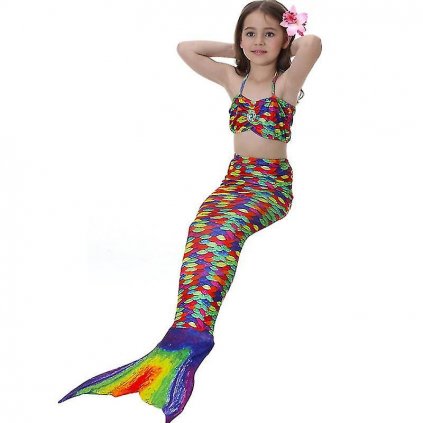 Kostým Mořská Panna Mermaid 3-pack Burgundy
