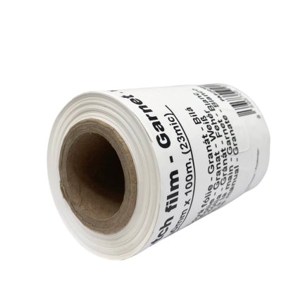 Ruční strečová folie - Granát, 100mm x 100m, (23mic), bílá