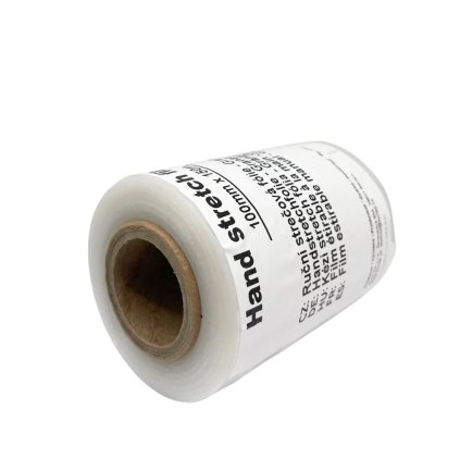 Ruční strečová folie - Granát, 100mm x 150m, (23mic)