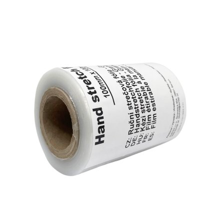 Ruční strečová folie - Granát, 100mm x 100m, (23mic)