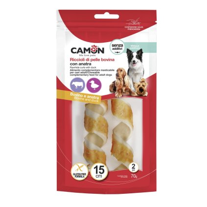 BŮVOLÍ KŮŽE S KACHNOU 1 ks 15 cm 36.5g