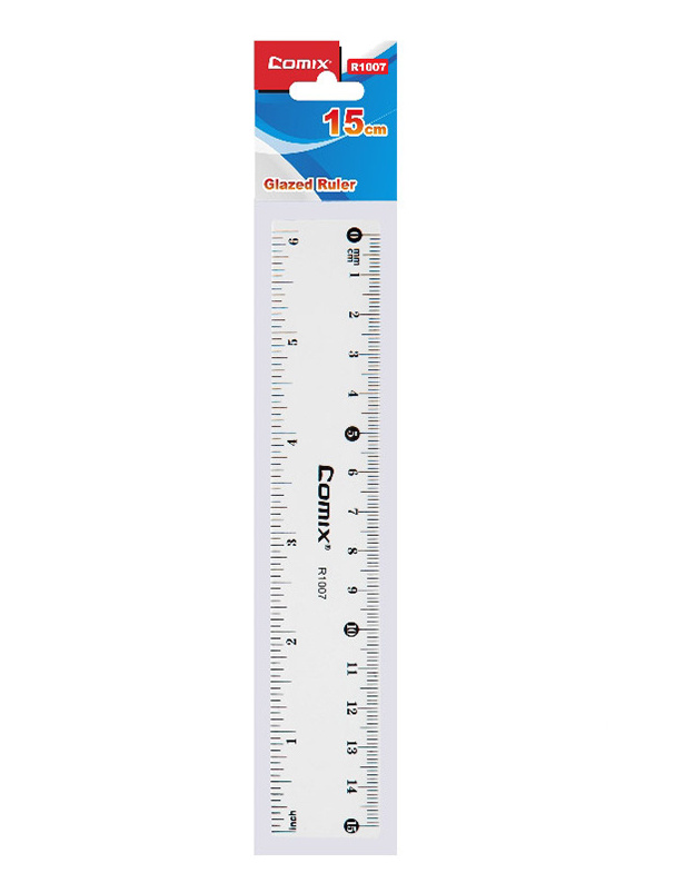 Lineal 15cm transparent R1007