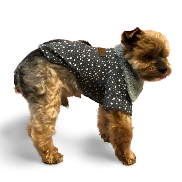 Coat with dots for dogs