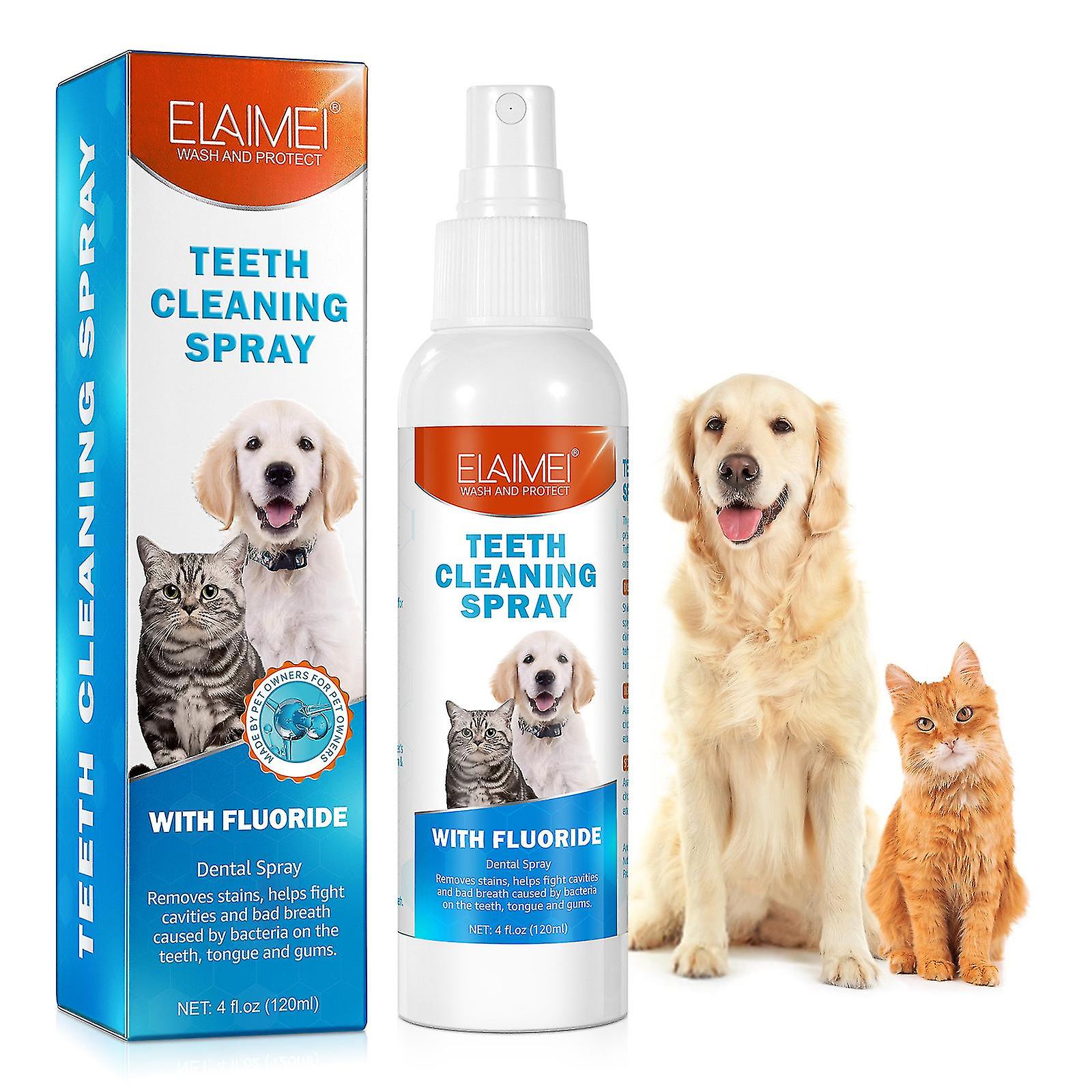 Elaimei Mundspray gegen unangenehmen Atem für Hunde und Katzen 120 ml