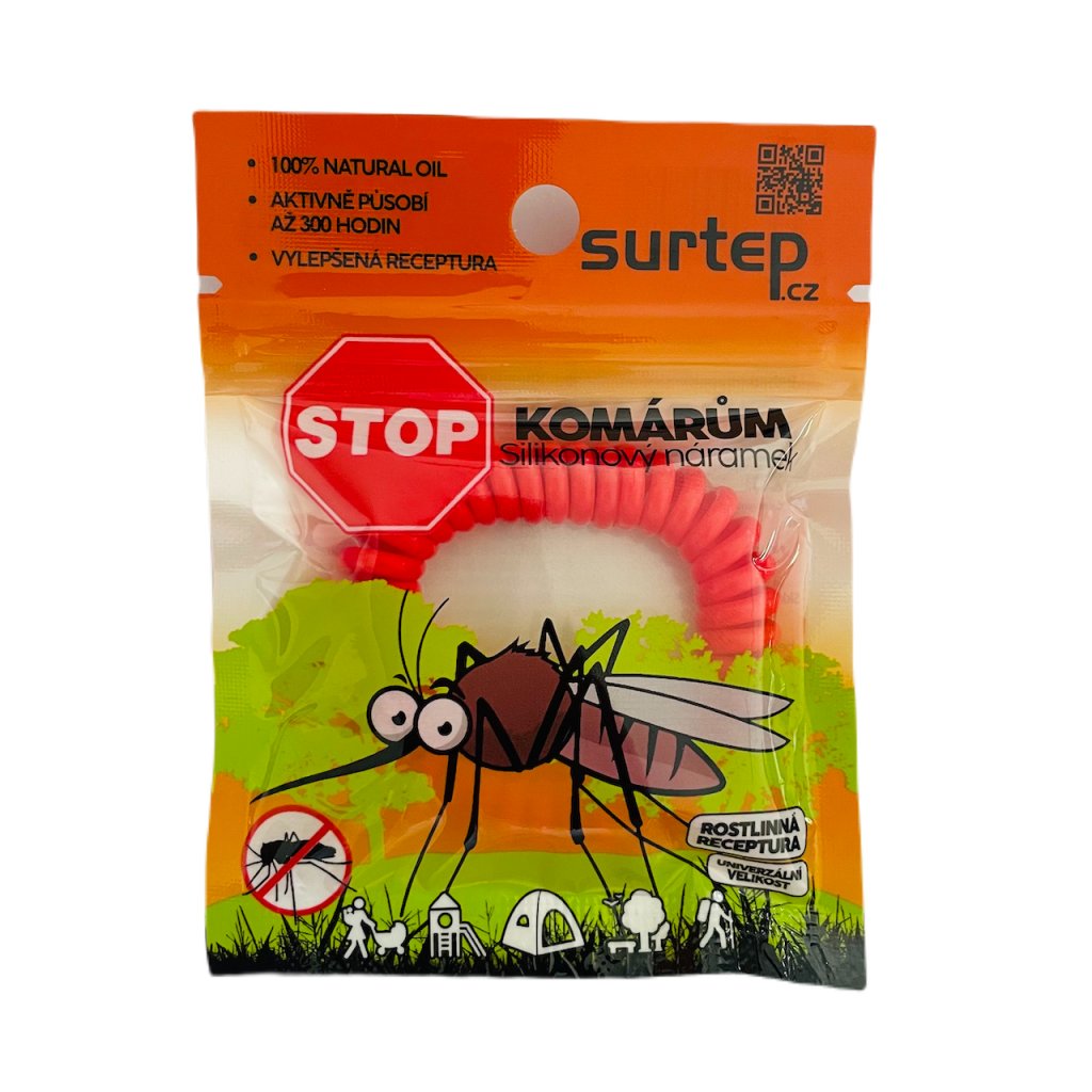Stop komárům – silikonový náramek