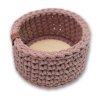 Háčkov Kulatý háčkovaný košík - Classic
