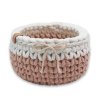 Háčkov Kulatý Háčkovaný košík - Double