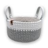 Háčkov Kulatý háčkovaný košík - Ester