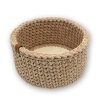 Háčkov Kulatý háčkovaný košík - Original